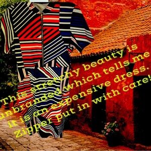 Striped Mini Dress - Red, Blue, Black and STYLE!​​​
